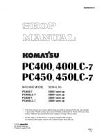 Komatsu PC400-7/PC450-7 Diesel Excavator Workshop Repair Service Manual PDF download