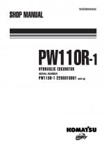 Komatsu PW110R-1 Hydraulic Wheel Excavator Workshop Repair Service Manual PDF Download