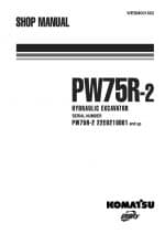 Komatsu PW75R-2 Hydraulic Wheel Excavator Workshop Repair Service Manual PDF Download