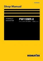 Komatsu PW118MR-8 Hydraulic Wheel Excavator Workshop Repair Service Manual PDF Download