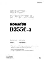 Komatsu D355C-3 Pipelayers Workshop Repair Service Manual PDF Download