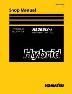 Komatsu HB365LC-3 HYBRID HYDRAULIC EXCAVATOR Workshop Repair Service Manual PDF Download