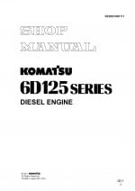 Komatsu DIESEL ENGINE 6D125 New SERIES Workshop Repair Service Manual PDF Download