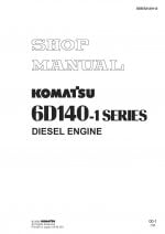 Komatsu DIESEL ENGINE 6D140-1 SERIES Workshop Repair Service Manual PDF Download