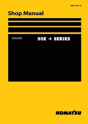 Komatsu DIESEL ENGINE 95E-5 SERIES Workshop Repair Service Manual PDF Download