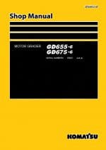 MOTOR GRADER GD655-6/ GD675-6 SERIAL NUMBERS 60001 and up Workshop Repair Service Manual PDF Download