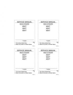 CASE 85XT/90XT/95XT Skid Steers Workshop Repair Service Manual PDF Download