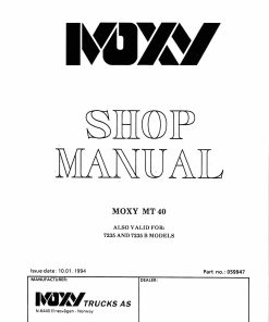Doosan Dump Truck MT40 Shop Manual Workshop Repair Service Manual PDF Download