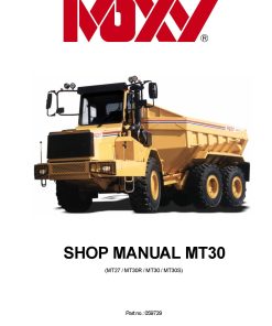 Doosan Dump Truck MT30S - MT30 Workshop Repair Service Manual PDF Download