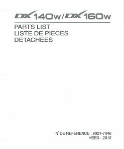 DOOSAN DX140W DX160W Excavator Parts Manual PDF download