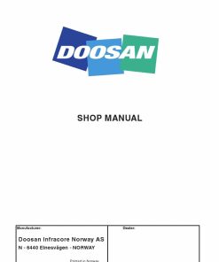 Doosan DA30 Articulated Dump Truck Workshop Repair Service Manual PDF Download