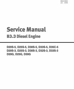 Doosan Diesel Engine Service Manual B3.3 Workshop Repair Service Manual PDF Download