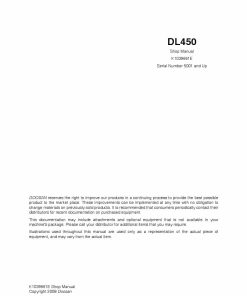 Doosan Wheel Loader DL450 Shop Manual Workshop Repair Service Manual PDF Download