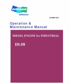 Doosan DL08 Diesel Engine for Industrial Operation & Maintenance Manual PDF download