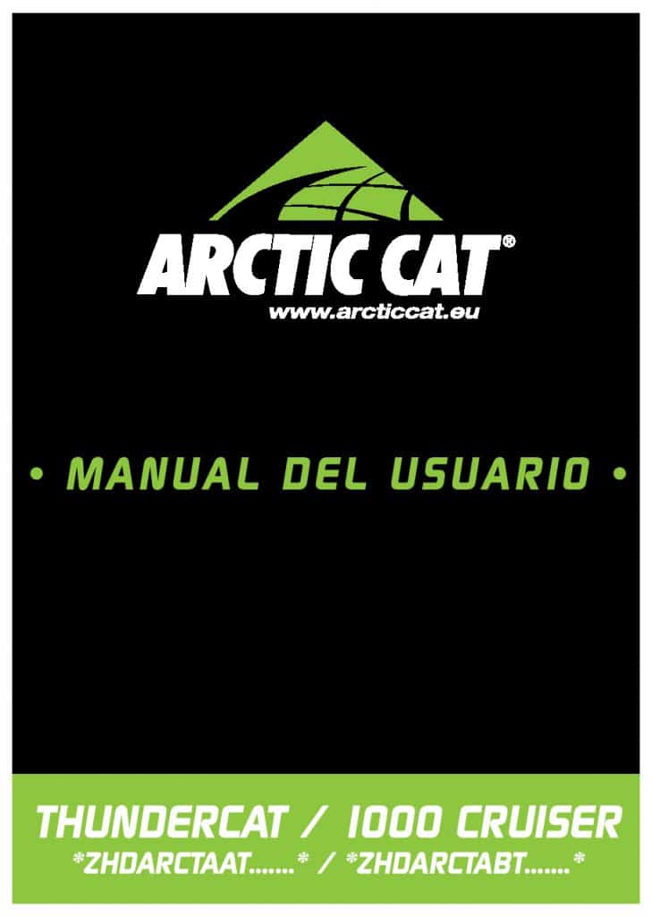 ARCTIC CAT 1000 ES Operation manual PDF Download
