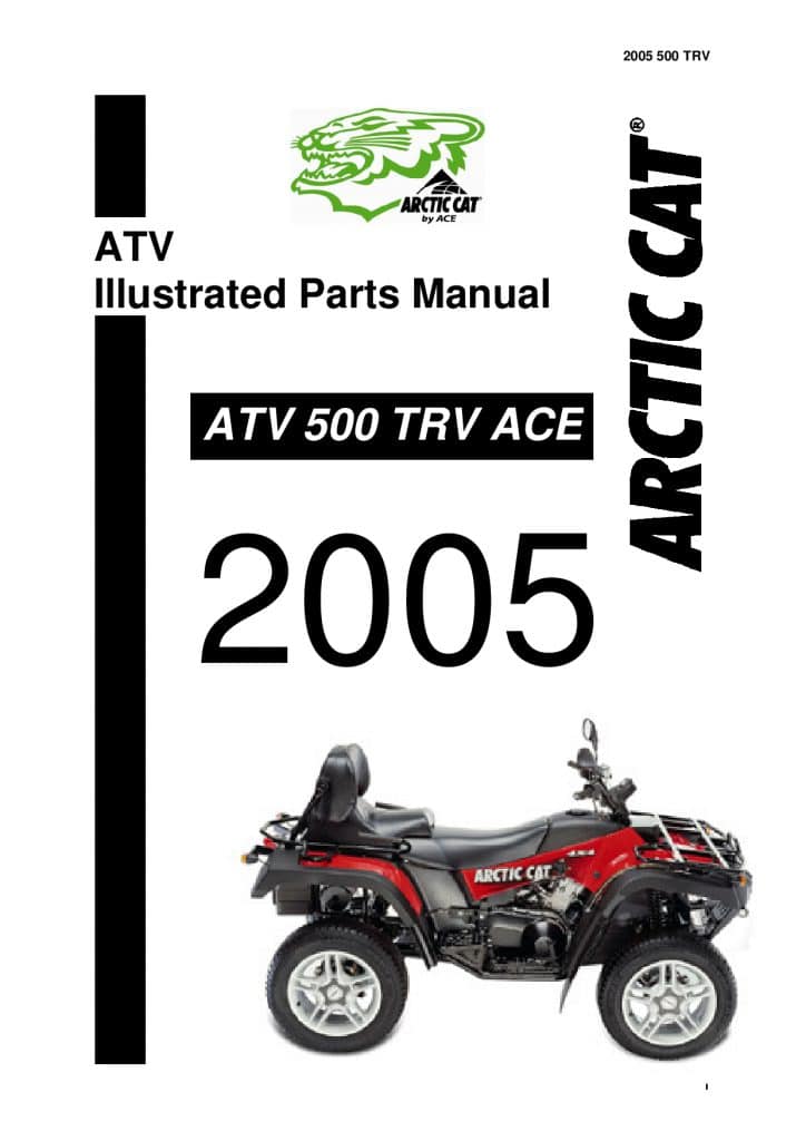 ARCTIC CAT 2005 ATV 500 TRV homologiert part manual PDF Download