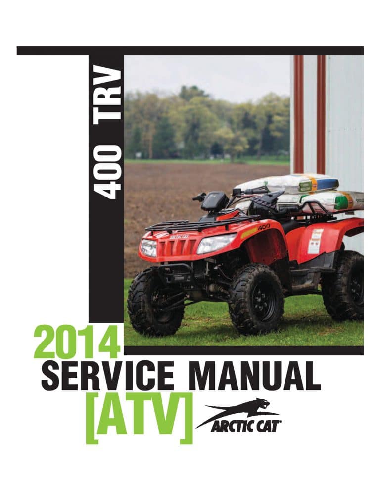 ARCTIC CAT 2014 400 TRV Service Service manual PDF Download