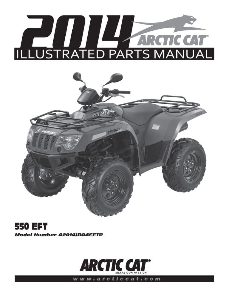 ARCTIC CAT 2014 550 EFT part manual PDF Download
