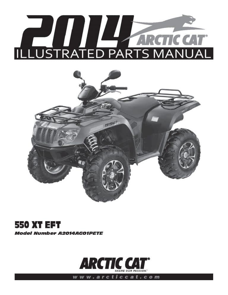 ARCTIC CAT 2014 550 XT EFT part manual PDF Download