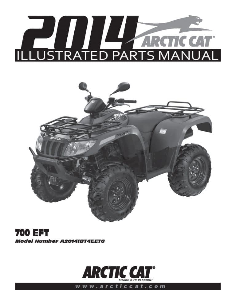 ARCTIC CAT 2014 700 EFT part manual PDF Download