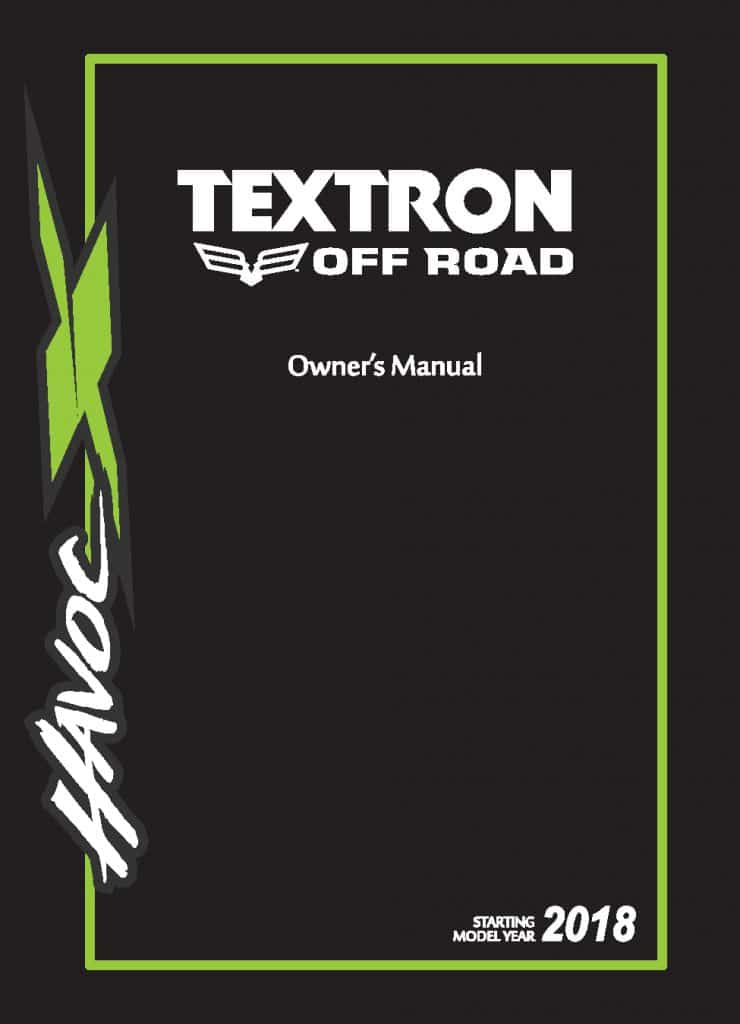 ARCTIC CAT 2018 Havoc X Operation manual PDF Download