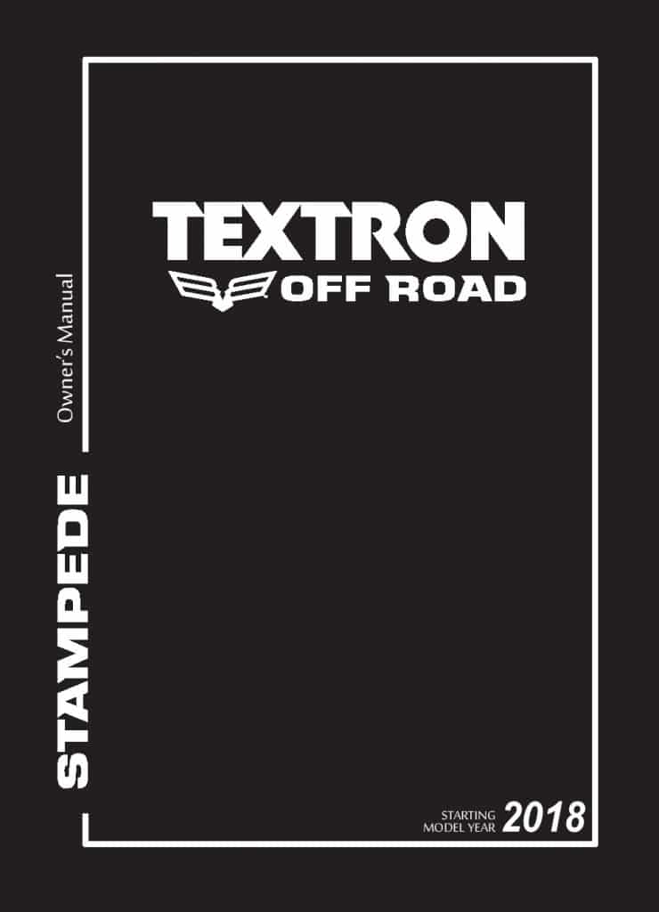 ARCTIC CAT 2018 Stampede 2 Passenger Operation manual PDF Download