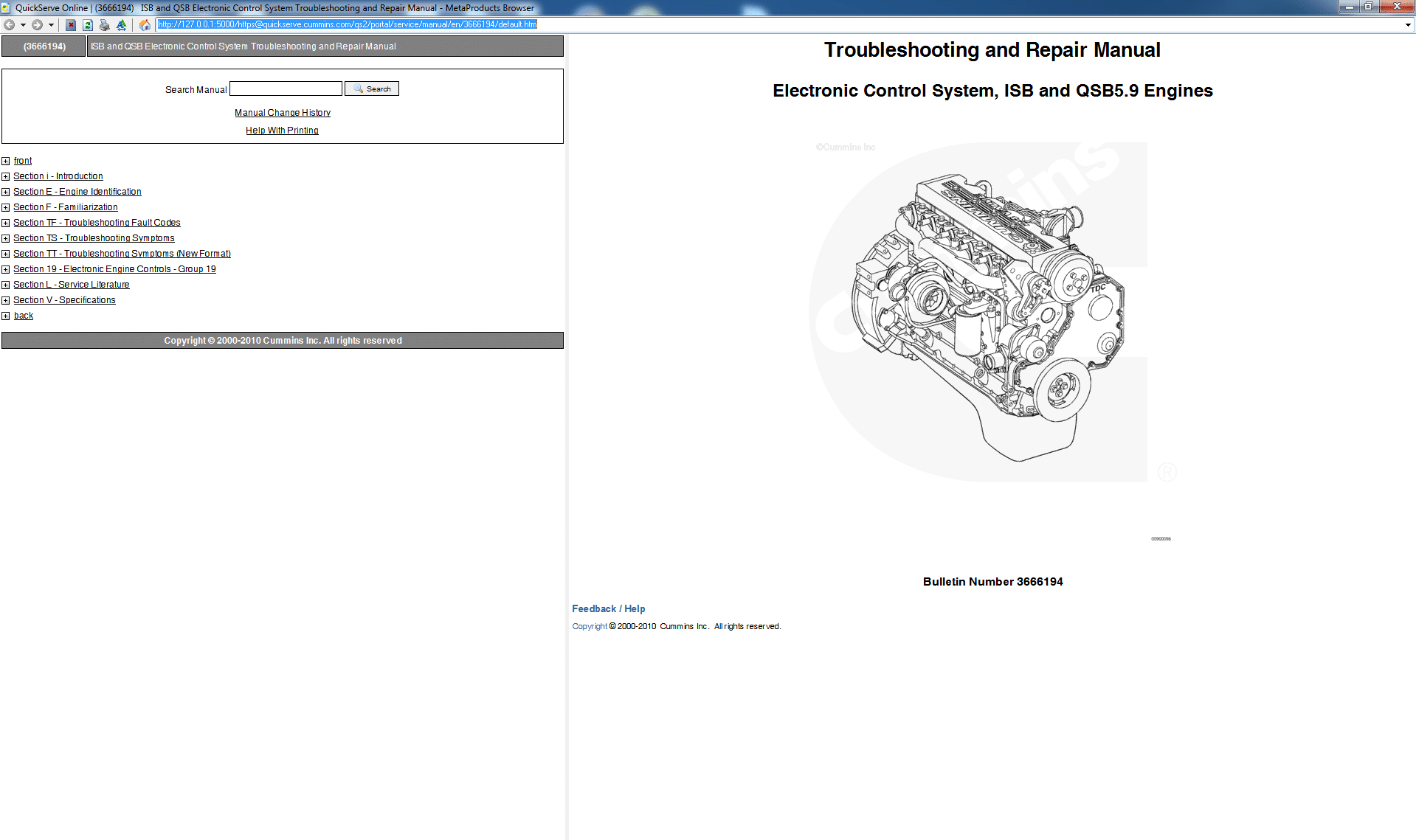 Cummins Troubleshooting and Repair Manual electronic control system ISB and QSB5.9-44 Engine PDF Download