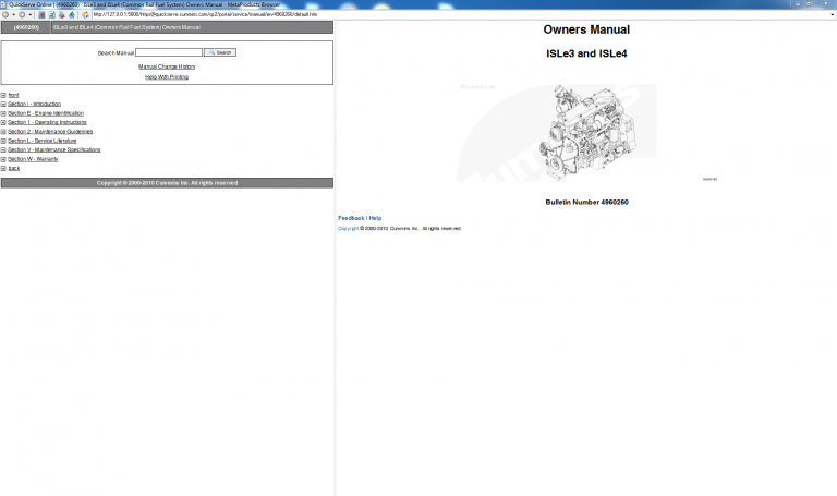 Cummins Owners Manual ISLe3 and ISLe4 Engine PDF Download