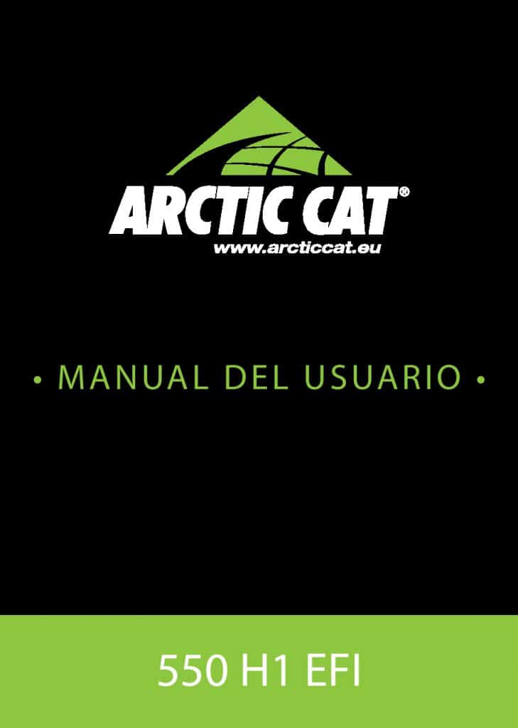 ARCTIC CAT 550 ES Operation manual PDF Download