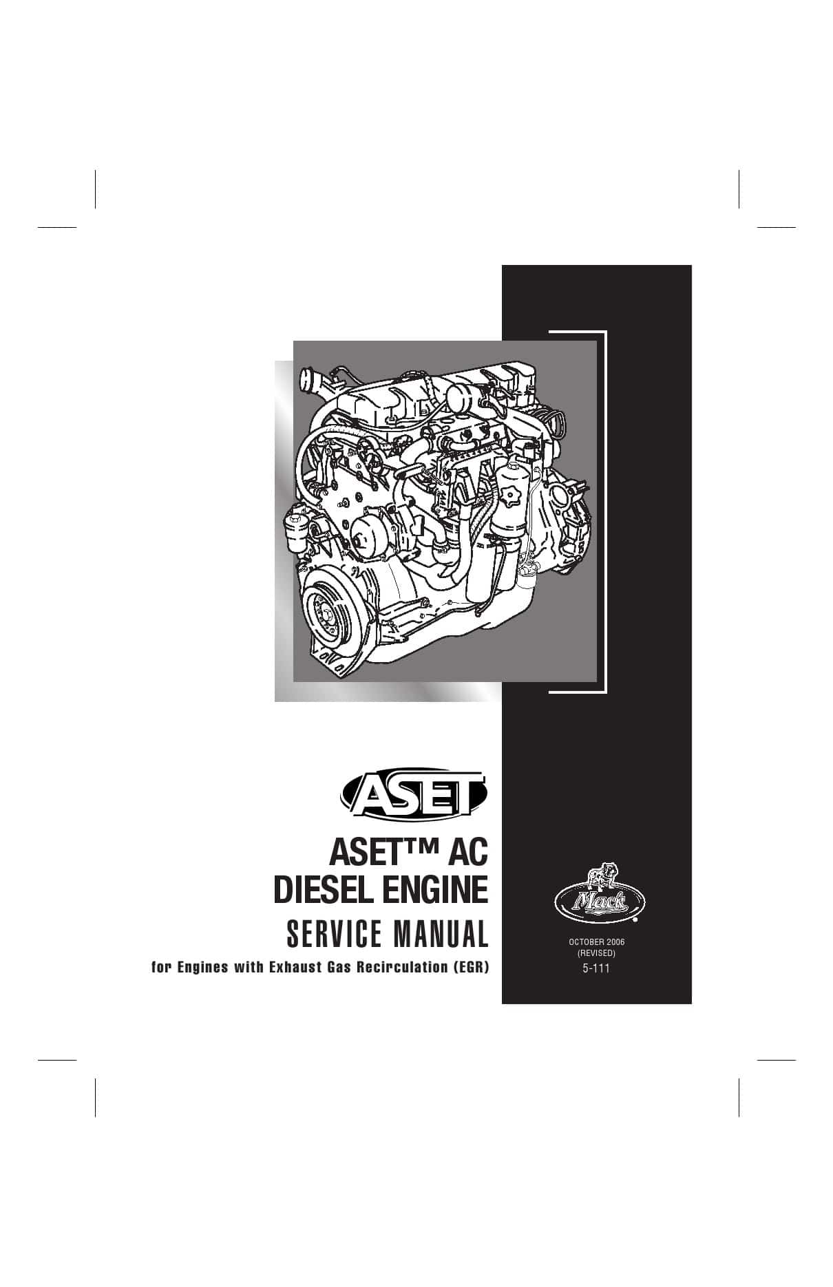 Mack ASET-AC (CEGR) Engine 5-111 Manual PDF Download