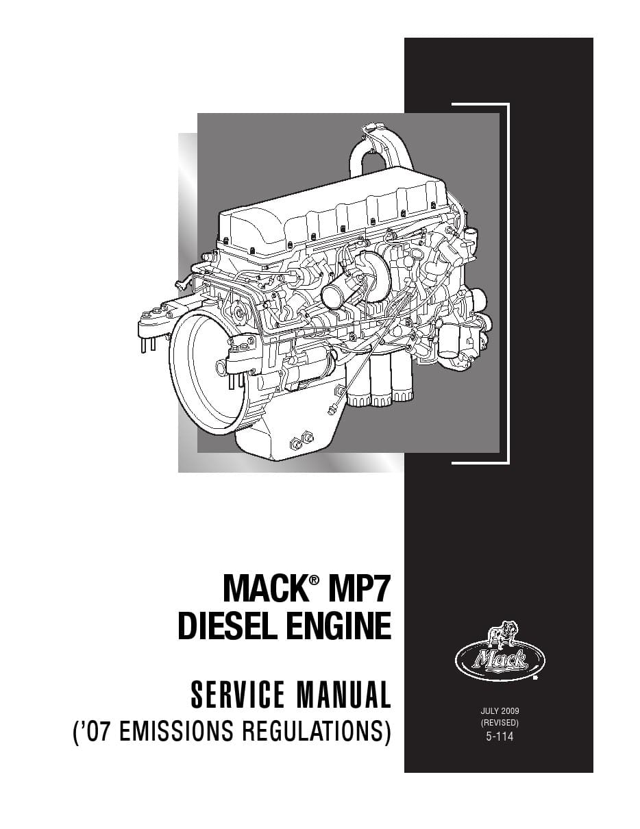 MACK ® MP7 DIESEL ENGINE SERVICE MANUAL PDF Download