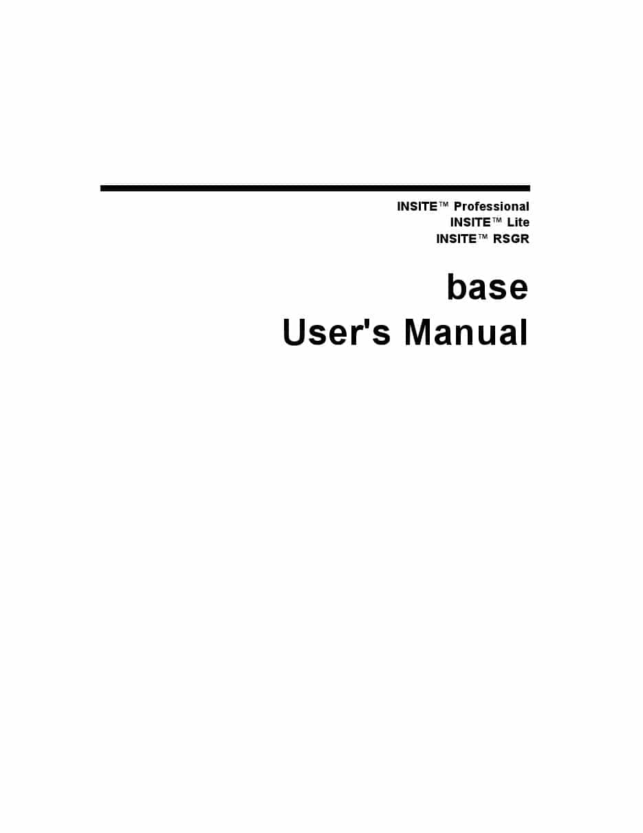 Cummins - Insite Base Users Manual PDF Download