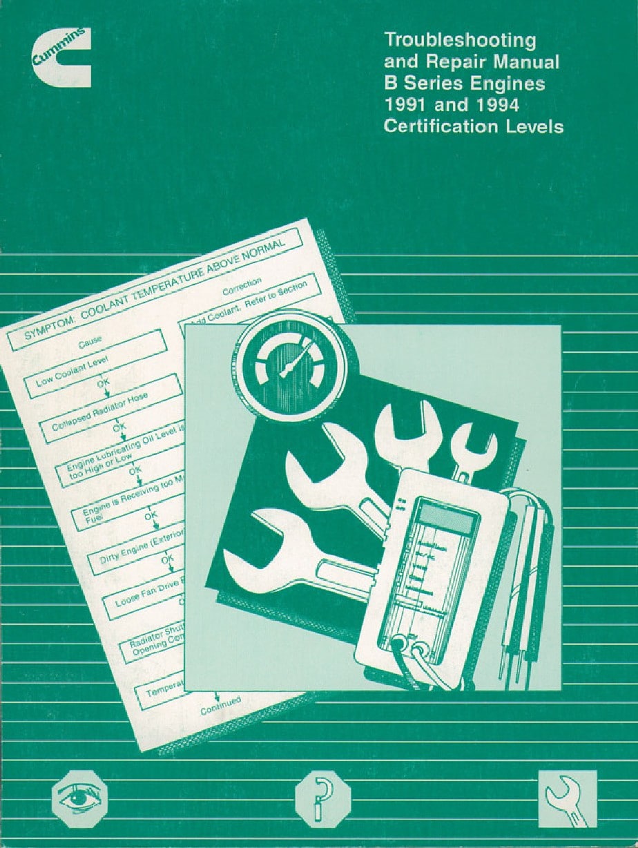 Cummins B series Troubleshooting & Repair Manual PDF Download
