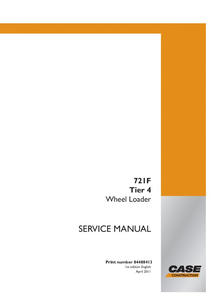 Case 721F Tier 4 Wheel Loader SERVICE MANUAL PDF Download