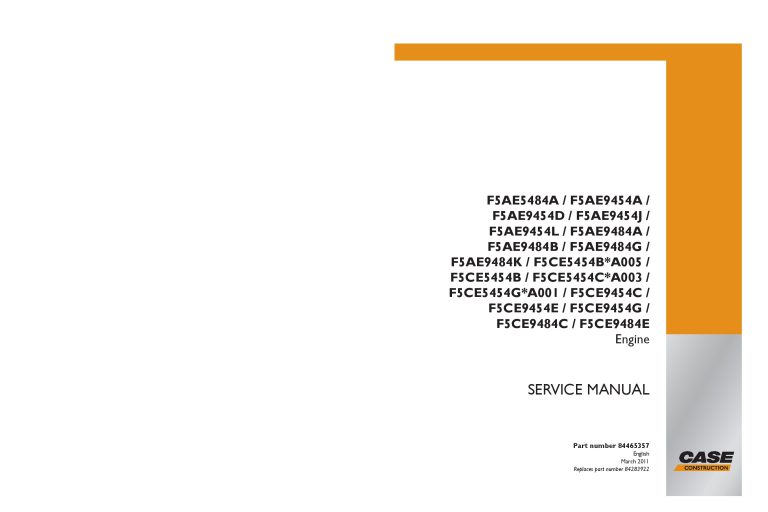 Case F5AE5484A,F5AE9454A,F5AE9454D,F5AE9454J,F5AE9454L,F5AE9484A, F5C TIER 3 ENGINE Service Manual PDF Download