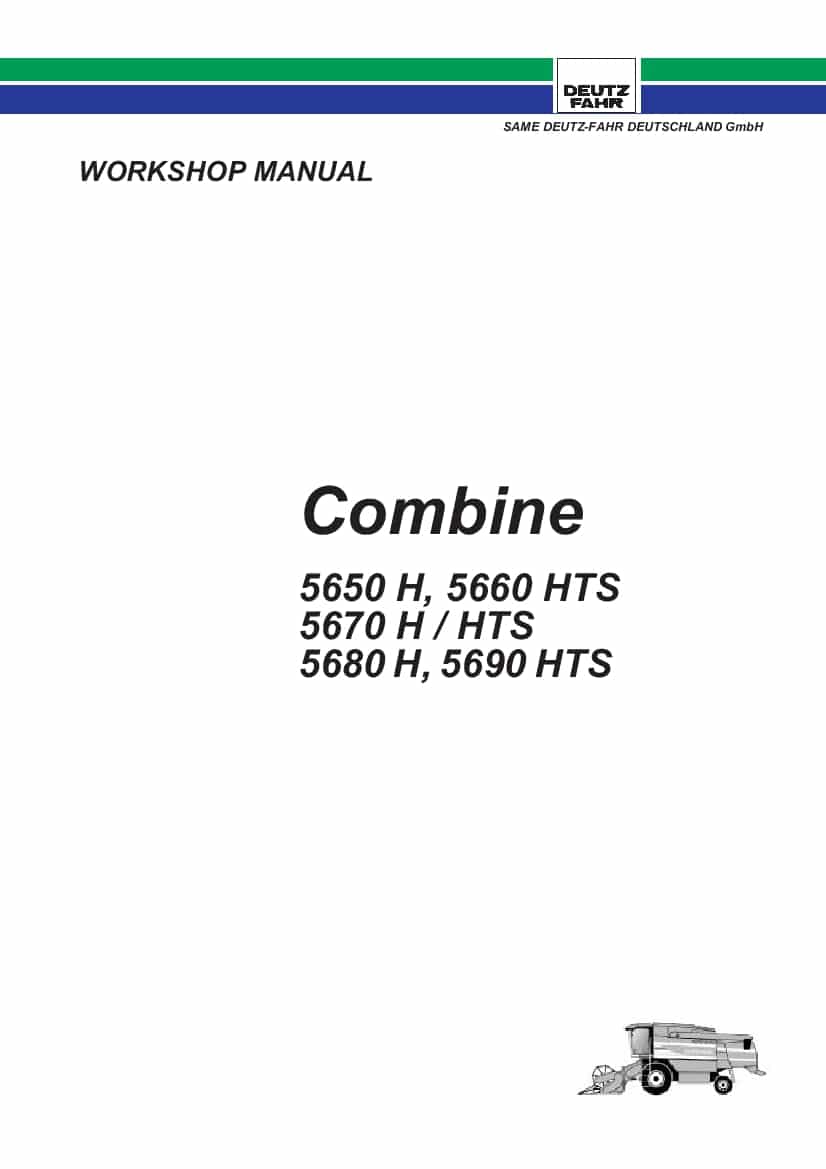 DEUTZ-FAHR 5650-5690 Balance English Service Workshop Manual PDF Download