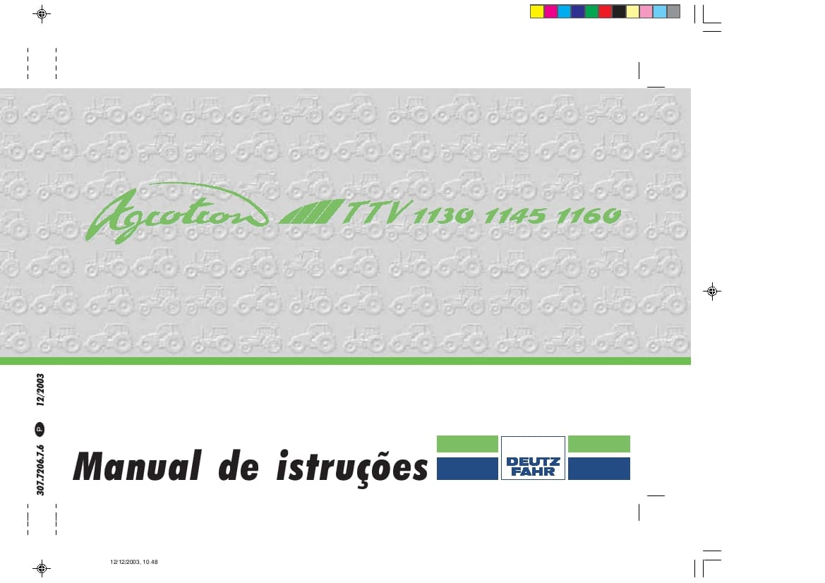 DEUTZ-FAHR AGROTRON TTV 1130-1145-1160 Portogues User Manual PDF Download