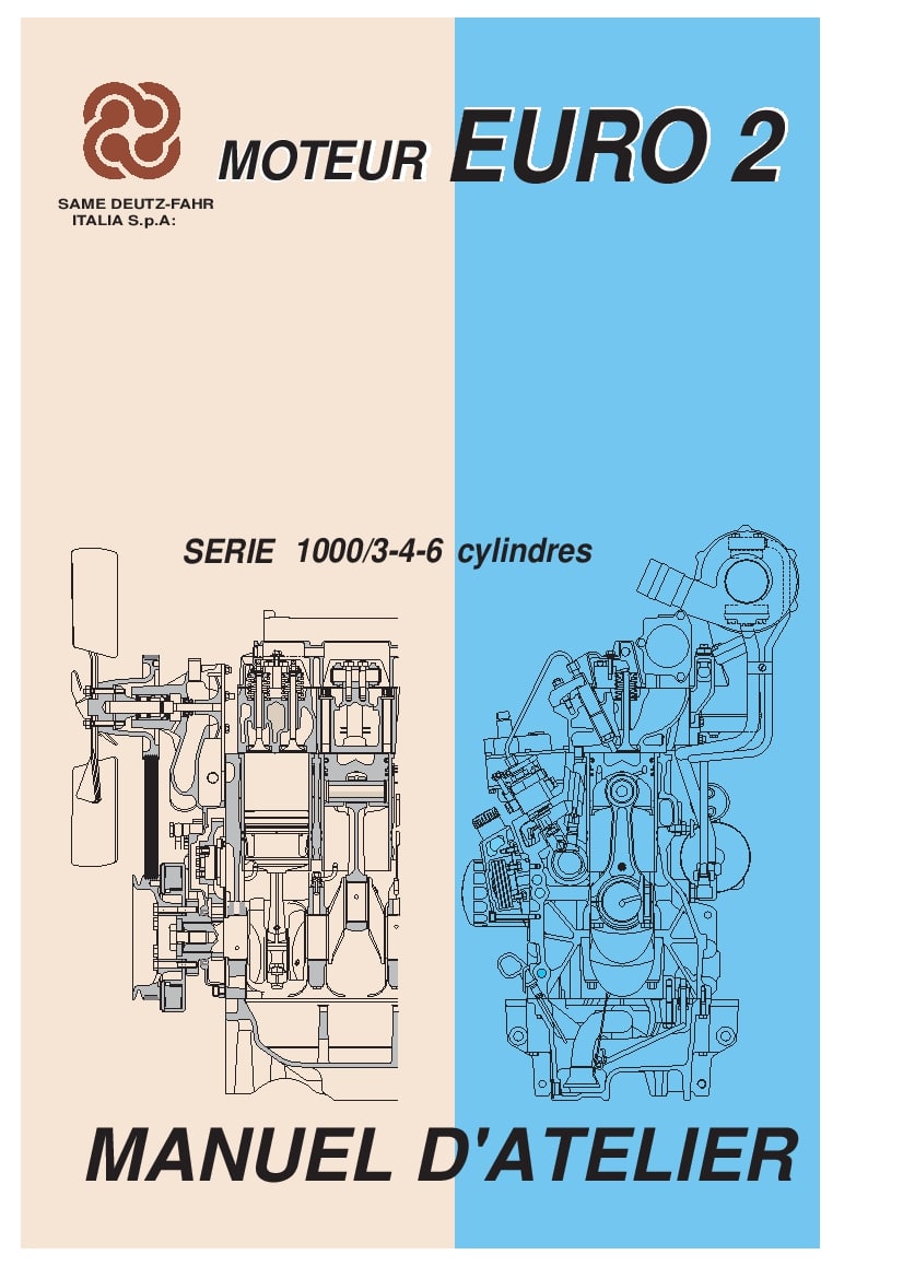 DEUTZ-FAHR ENGINES 1000.3.4.6 W EUROII Francais Service Workshop Manual PDF Download