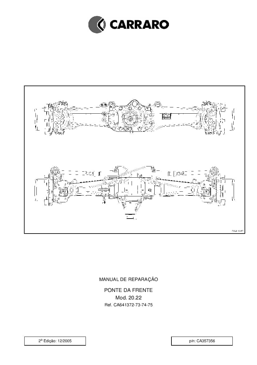 DEUTZ-FAHR FRONT AXLE FOR AGROTRON 120-130 Portogues Service Workshop Manual PDF Download