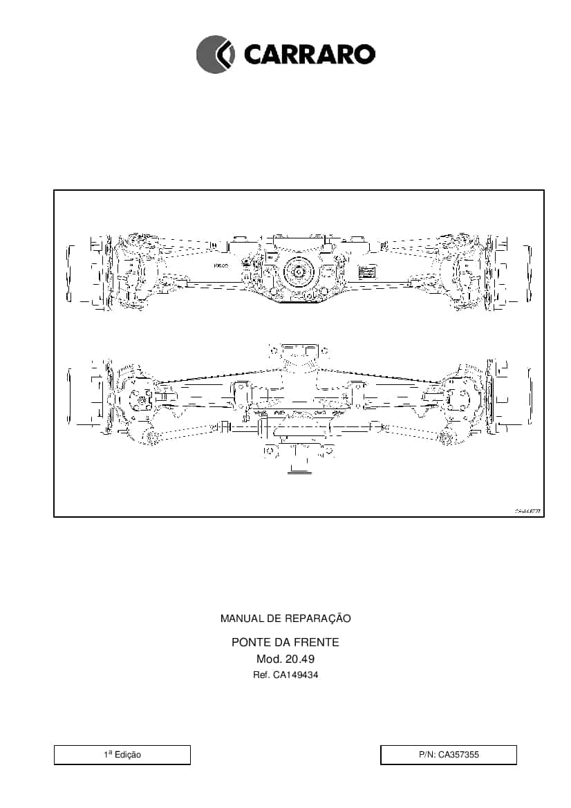 DEUTZ-FAHR FRONT AXLE FOR AGROTRON 210-265 Portogues Service Workshop Manual PDF Download