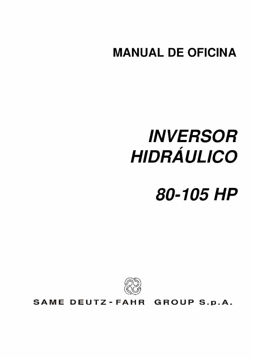 DEUTZ-FAHR HYDRAULIC INVERSOR 80-105 Portogues Service Workshop Manual PDF Download