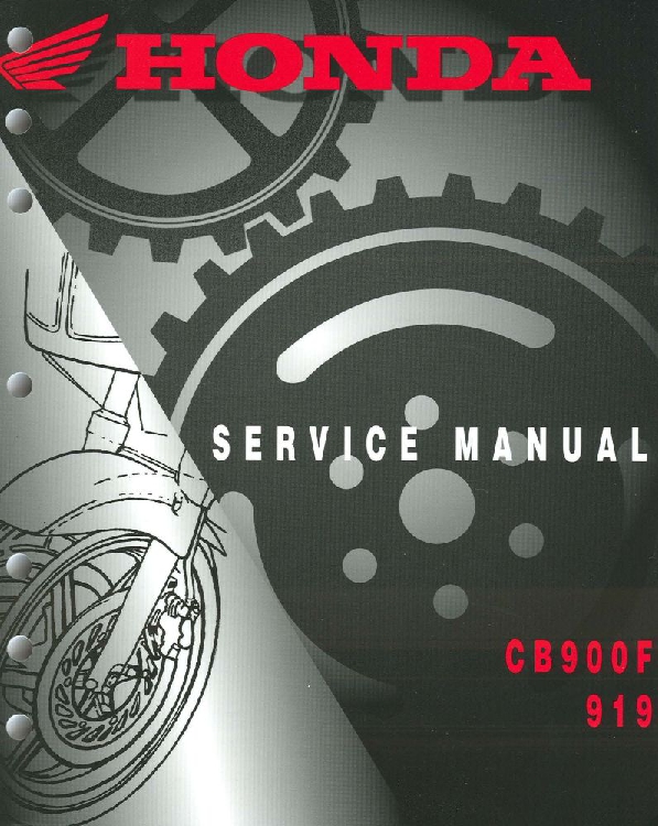 Honda CB 900 F Hornet 2002 2003 Repair Manual PDF Download - Service