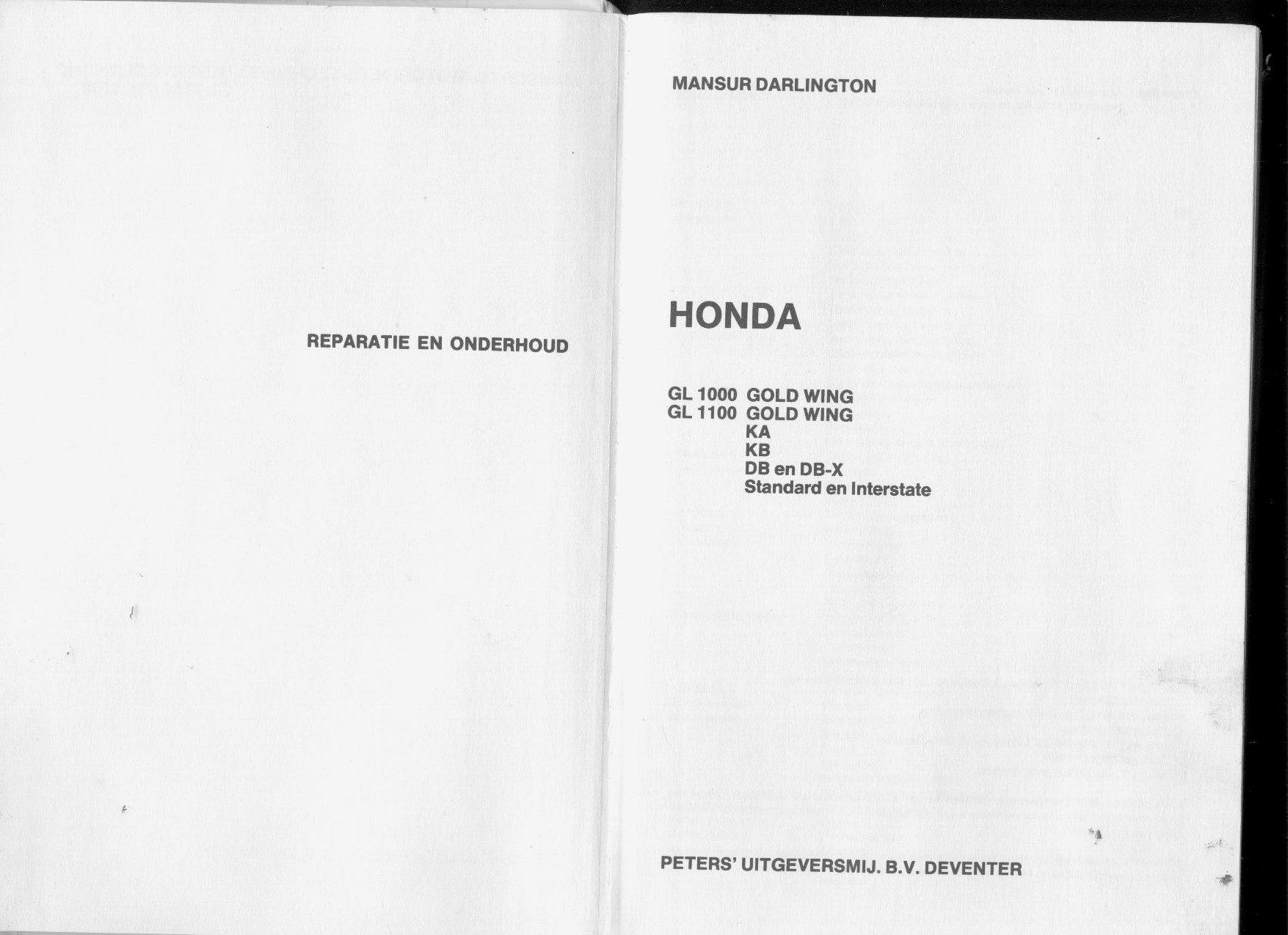 Honda GL 1000 1100 GoldWing 1976 1984 Repair Manual PDF Download