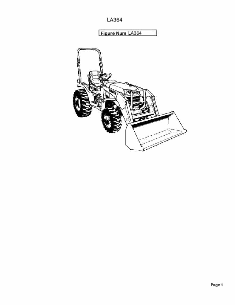 Kubota LA364 Part Manual PDF Download