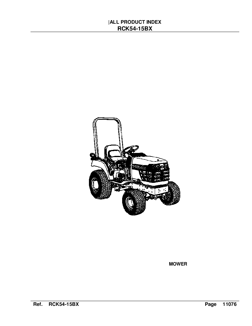 Kubota RCK54 15BX Part Manual PDF Download