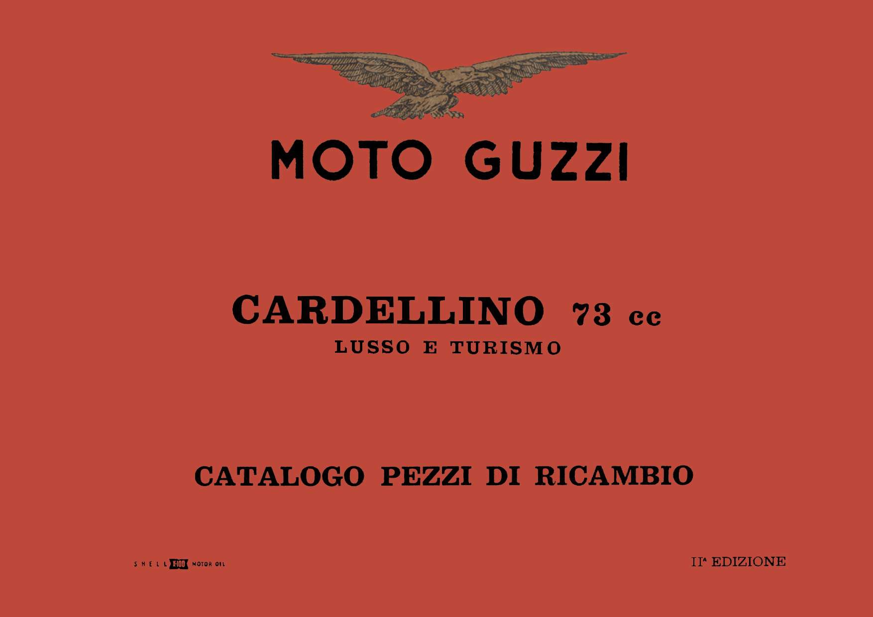 Moto Guzzi Cardellino 73 1958 Parts List PDF Download