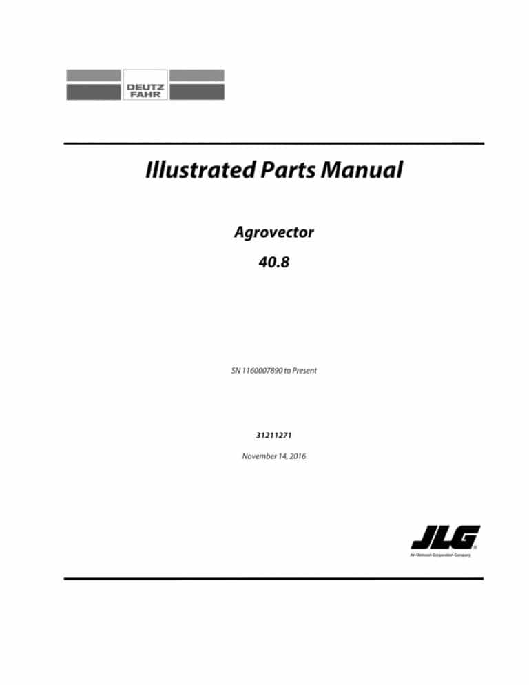 Deutz-Fahr Agrovector 40.8 Parts manual PDF Download