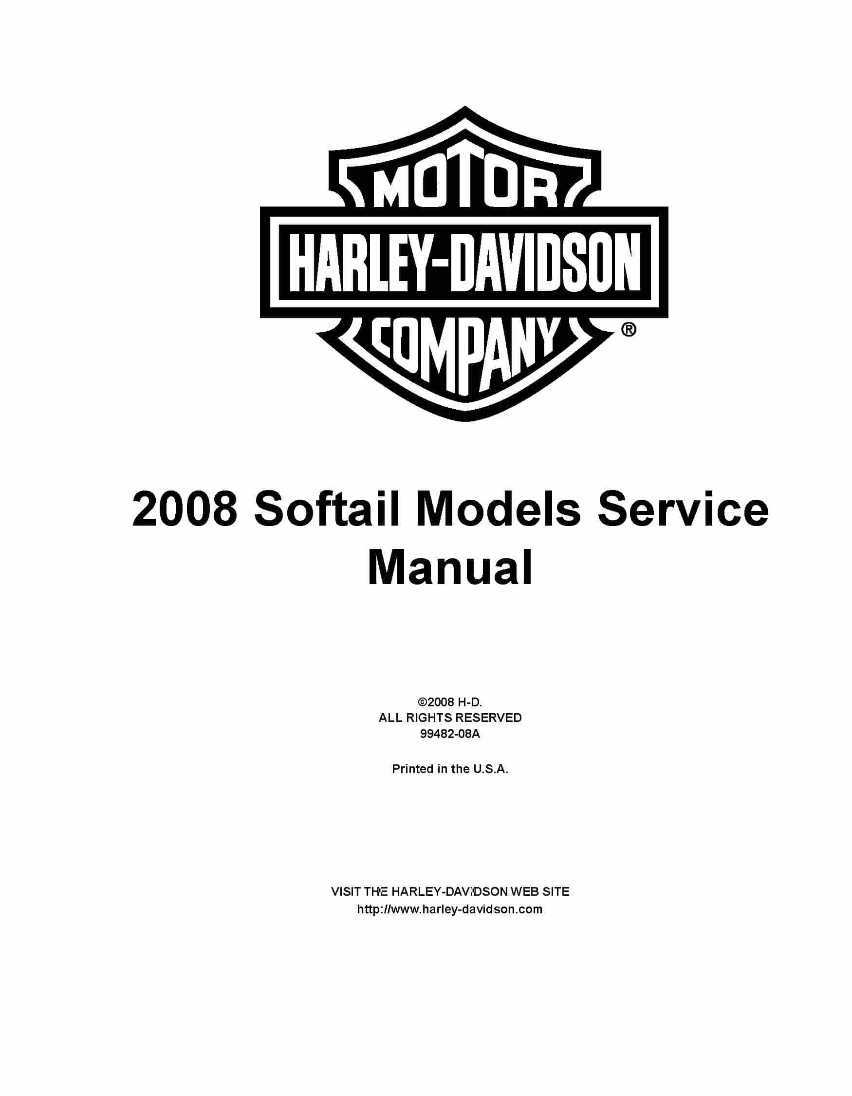 Harley Davidson Softail FXSBSE 2013 Supplement Service Manual PDF