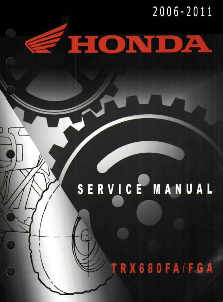 Honda Rincon 680 2006-2011 Service Manual PDF Download - Service manual