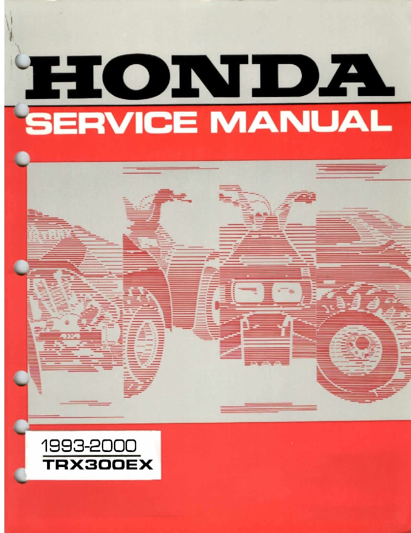 Honda TRX300 TRX300FW Fourtrax 1988-1994 Service Repair Manual PDF